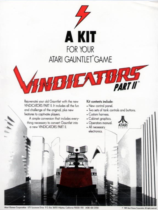 Vindicators Part II (rev 3) Arcade Game Cover